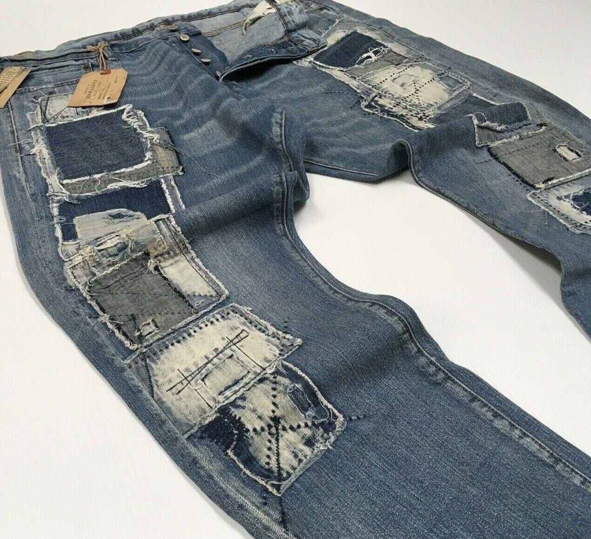 Denim Supply Ralph Lauren Heavy Patchwork Repaired Denim Supply Ralph Lauren Heavy Patchwork Repaired