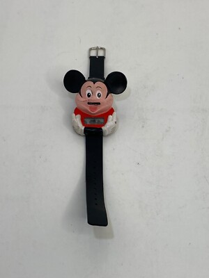 Disney Mickey Mouse Talking Time 時計　未開封 🍌 VTG 1990 Walt Disney MICKEY MOUSE TALKING TIME WATCH by Sounds