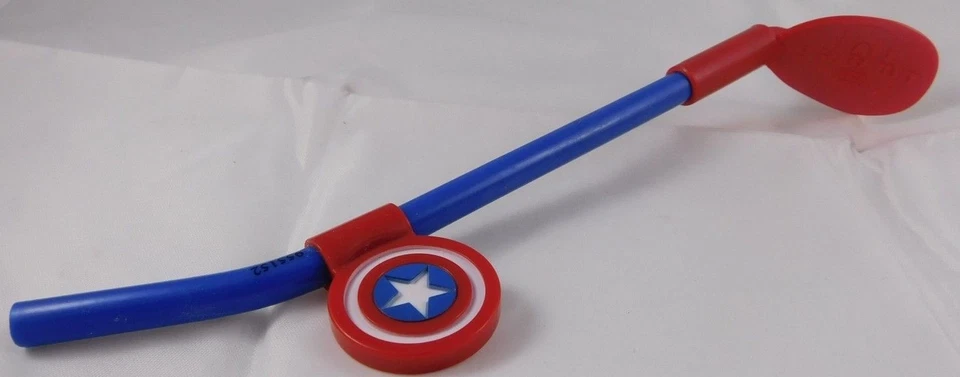 Marvel Universe Live - Captain America Souvenir Slushie Spoon Straw  - Image 2 of 3