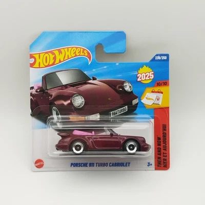 Hot Wheels 1/64 Porsche 911 964 Turbo Cabriolet – Then & Now 2025 – Neuf - Photo 1/4