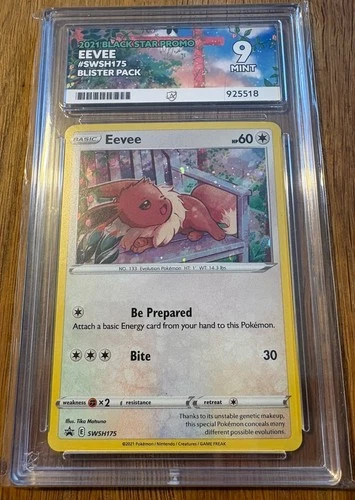 Pokemon TCG Black Star Promo Eevee SWSH175 Ace 8 2021 Blister Pack