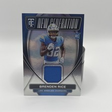 2024 Panini Totally Certified New Generation Jerseys Brenden Rice #NGJ-BRE (RC)