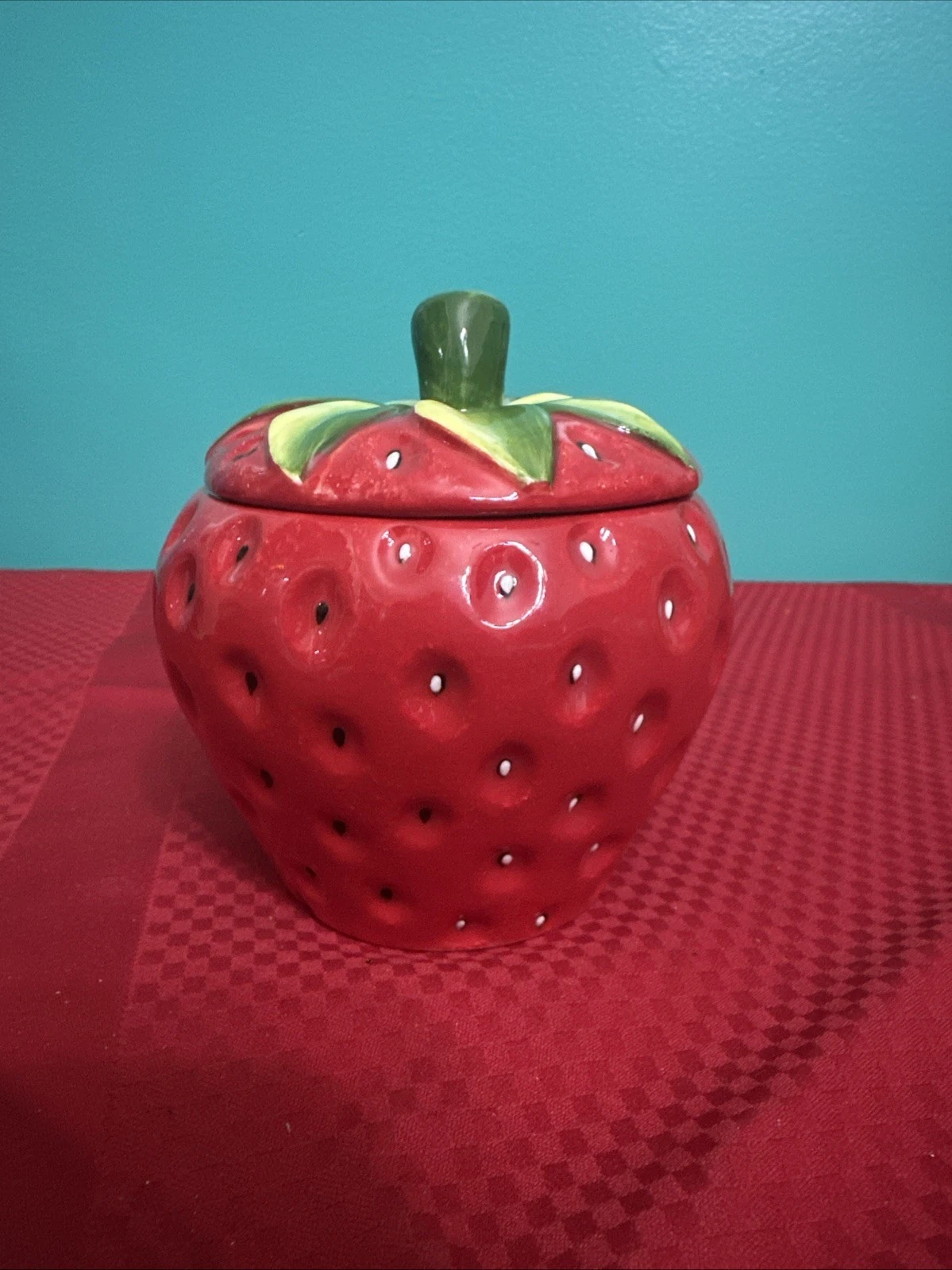 Pier 1 Strawberry Canister Jar
