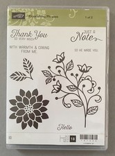 Stampin' Up Retired Flourishing Phrases stamp set and Flourish dies