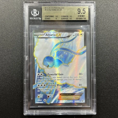 Altaria EX 123/124 BGS 9.5 Full Art XY Fates Collide FCO English Pokemon TCG CCG