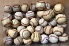 (24) Average To Good All Leather Baseballs,Great For Practice,Same Day Free Ship