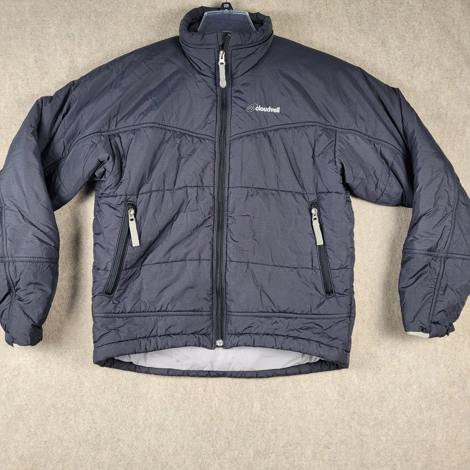 Cloudveil Puffer Jacket Mens Small PrimaLoft Black Winter Ski Snow Outdoor