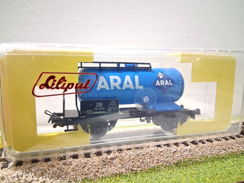 CARRO CISTERNA LILIPUT 25000 NORM RADER DB ARAL ESCALA H0 170687 | Condition: Usato