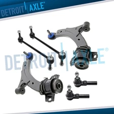 Front Lower Control Arms Sway Bars Tie Rods End Kit for 2010 - 2014 Ford Mustang