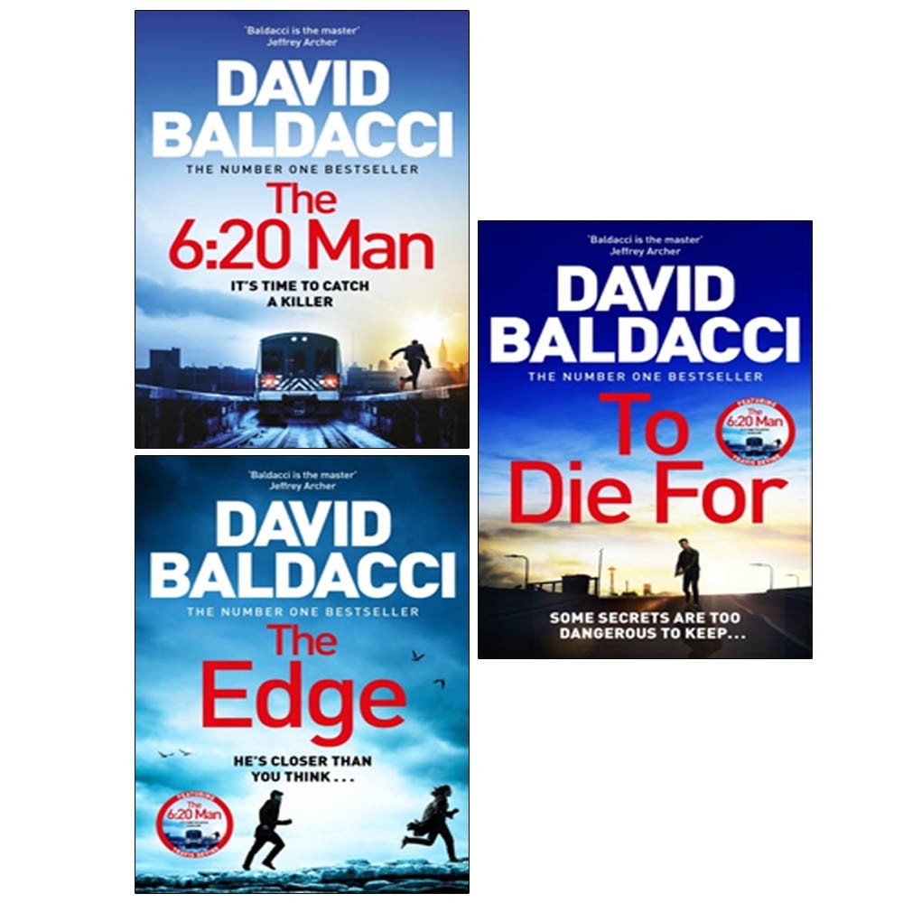 Travis Devine Series 3 Books Collection Set by David Baldacci  The Edge & To Die