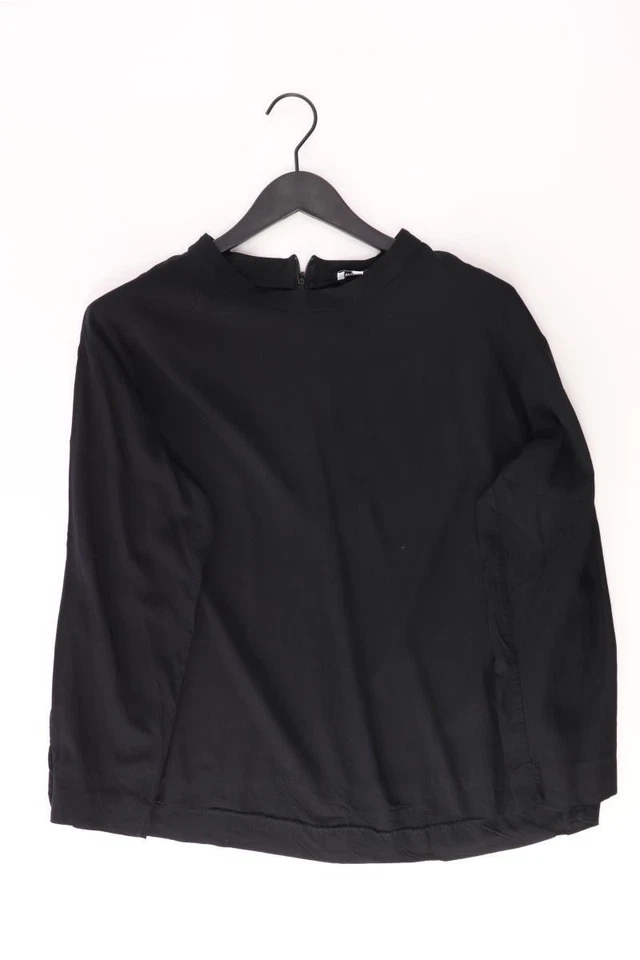 ⭐ Weekday Langarmbluse Regular Bluse für Damen Gr. 38, M schwarz aus Baumwolle ⭐