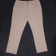 Travis Mathew Open To Close 2.0 Golf Pants Men 36 Beige Performance Stretch