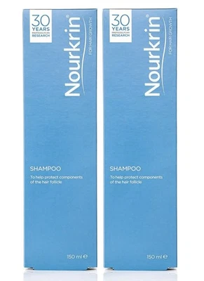 2x Nourkrin Shampoo 150ml for Hair Loss/Growth/Protect Treatment- Brand New 2pc