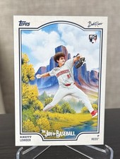 2025 Topps Bob Ross Joy Of Baseball Rhett Lowder Happy Mistakes SSP HM-78 Reds