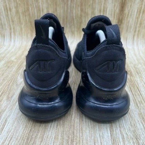Nike Air Max 270 Womens 7 Youth Size 5.5Y Triple Black Shoes Sneakers BQ5776-001 - Image 4 of 4