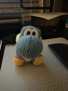 Nintendo Amiibo YWW Series Filato Yoshi Azzurro Chiaro