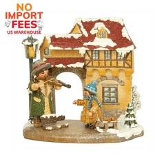 Hubrig Volkskunst Season Winter Figurine 5.5" Hand Painted Wood German Christmas