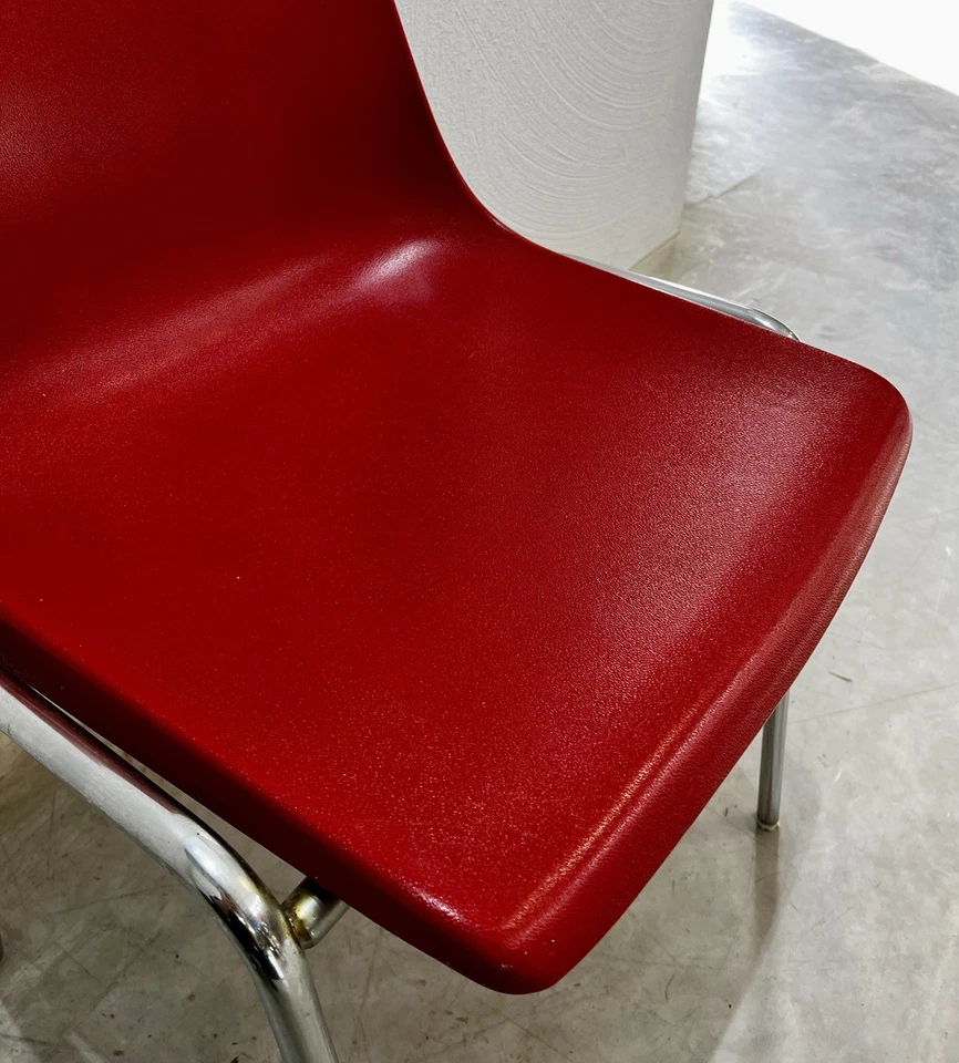 Kusch + Co Vintage Stapelstuhl Stuhl Rot 70er Jahre Sitzschale Klassiker - Bild 2 von 4