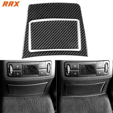 2Pcs Real Carbon Fiber Rear Storage Panel Cover Trim For Benz E-Class W211 03-09