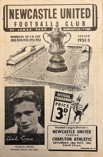 Newcastle United v Charlton Athletic Div 1 1952/53