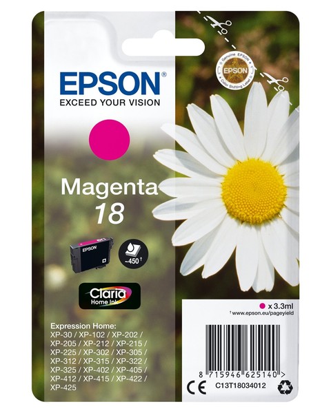 Epson Daisy Cartuccia Margherita Magenta Inchiostri Claria Home 18-image