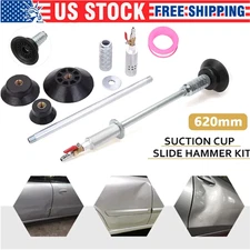 Air Pneumatic Dent Puller Car Auto Body Repair Suction Cup Slide Tool Hammer Kit