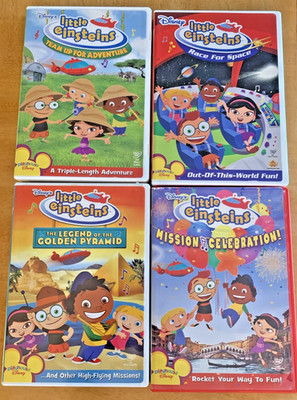 Lot of 4 Disney Little Einsteins DVDs: Race For Space, Mission Celebration +2