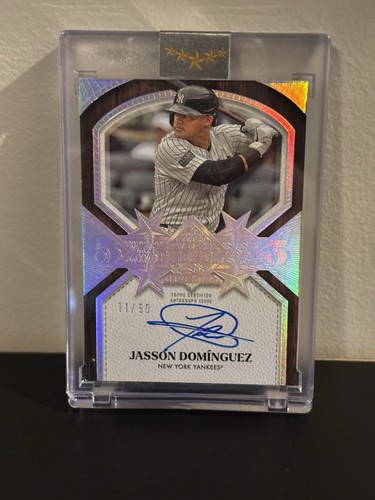 Jasson Dominguez #FTPA-JDO 2025 Topps Five Star Five Tool Phenom Autograph card