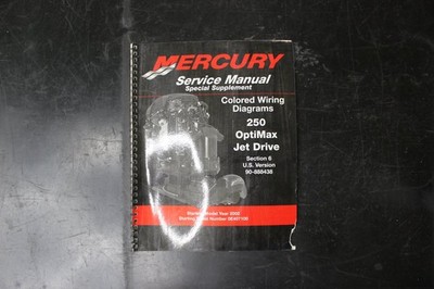 MERCURY 250 OptiMax Jet Drive Service Manual Wiring Diagrams 2002 90-888438