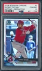 2018 Bowman Chrome #1 Shohei Ohtani Batting Refractor Rookie RC 311/499 PSA 10