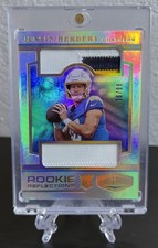 2020 Panini Plates & Patches Justin Herbert Rookie Reflections Patch RC /99