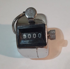 Tally Head Count Counter - Button Clicker - Chrome