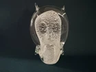 Seguso Murano Vintage Handblown Italian Art glass Owl Paperweight