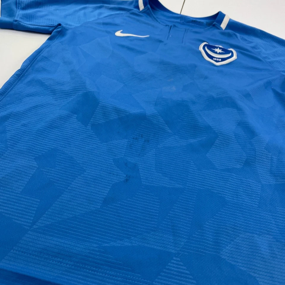 PORTSMOUTH FC Top 12-13 años grande azul niños deporte NIKE fútbol 2018-19 - Imagen 2 de 4