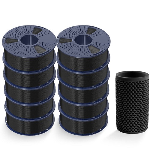 SUNLU 10x 1KG PETG Black 3D Printer Filament 1.75mm PETG 10KG High Toughness