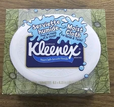 Vintage Kleenex Marque Green Moist Cloth Tissue Box TV Movie Prop 2004 NEW NOS