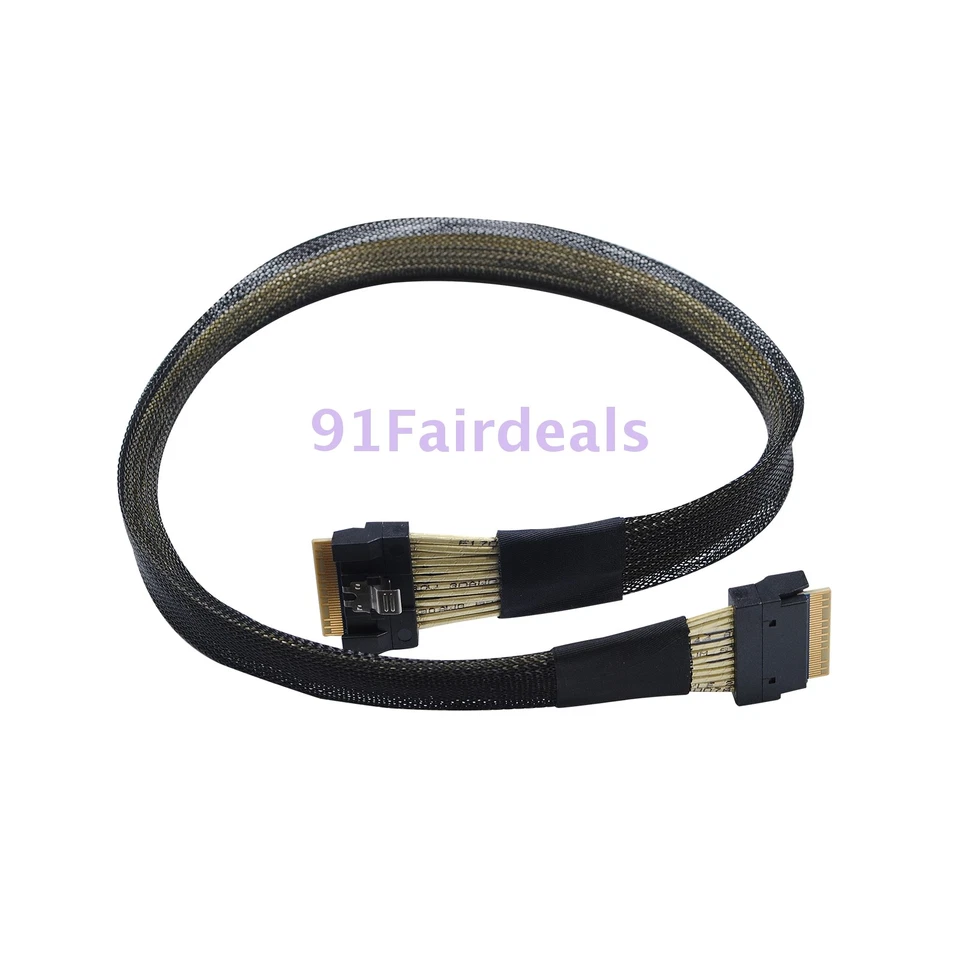 PCI-E SlimSAS SFF-8654 8i to 8I NVMe Extender Data Cable Connector 0.5M/0.8M - Image 3 of 4