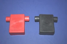 Battery Terminal Flag Boot Protector 1 Red Positive 1 Black Negative 2 Gauge 