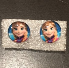 5 Pairs - New DISNEY FROZEN ANNA Silicone Non-allergen Stud Earrings