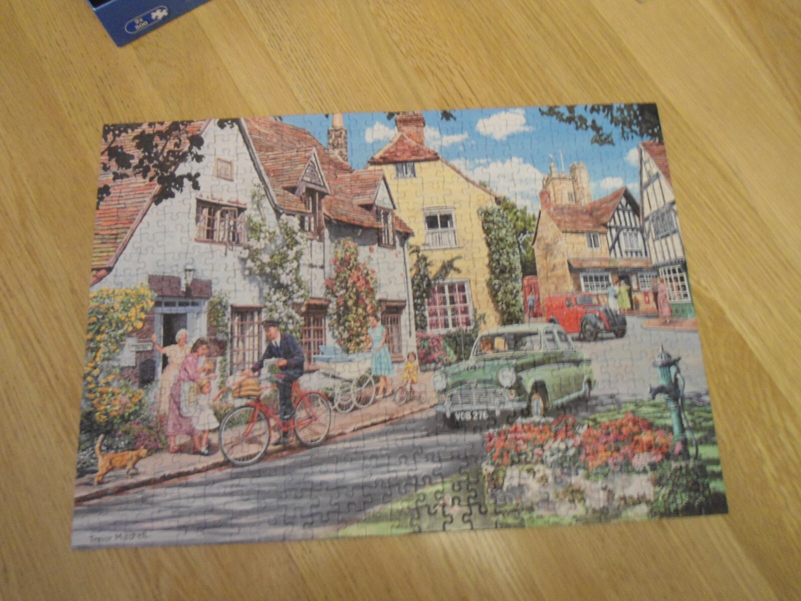 Gibson 2 x 500 piece jigsaw puzzles "The Postmans Round 2" Complete V/G