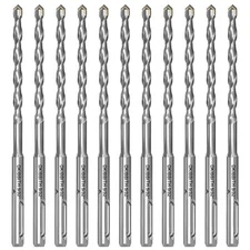 10-Piece 5/32" SDS Plus Drill Bits Rotary Hammer Drill Bit Set, Carbide Tippe...