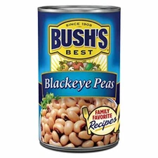 BUSH'S BEST Canned Blackeye Peas Gluten Free, 15.8 oz