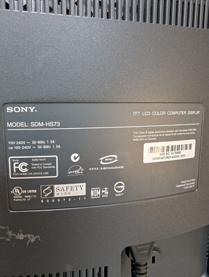 Sony SDM-HS73 LCD Monitor 17