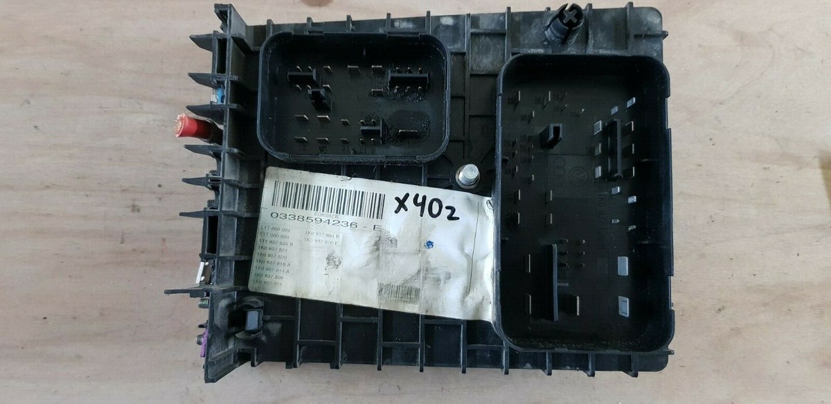 vw touran cigarette lighter fuse Volkswagen Touran I 2005 1.9td Diesel Fuse BOX module 1K0937124H X40Z