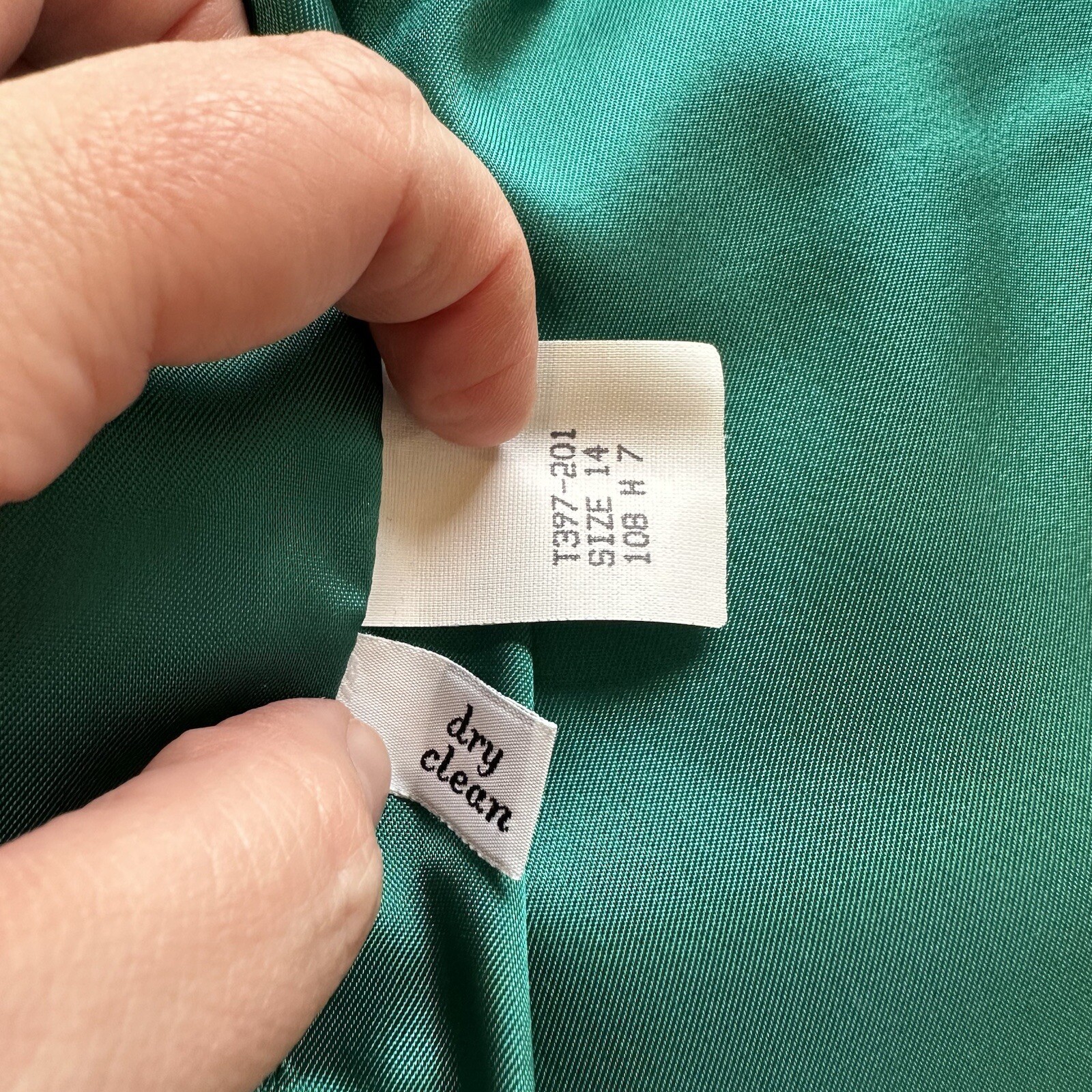 Pendleton 100% Virgin Wool Emerald Jade Green Ski… - image 11