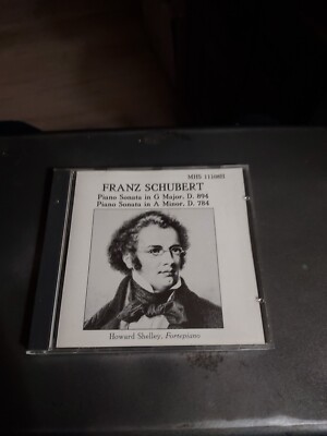 FRANZ SCHUBERT CD PIANO SONATA IN G MAJOR,D 894,A MINOR,D 784