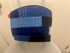 Case Waterproof Cosmetic Toiletry Bag Jeans Tribal Denim Hobo Boho Travel PP