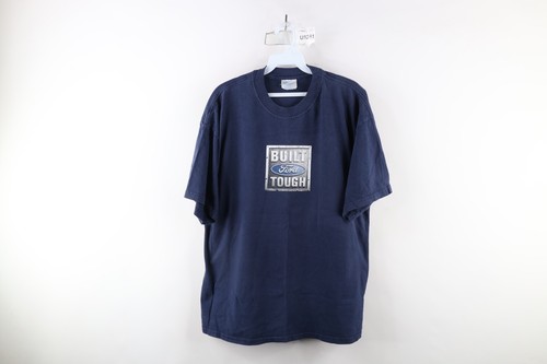 Vintage Mens XL Faded Ford Motor Co F-150 Truck Built Ford Tough T-Shirt Blue