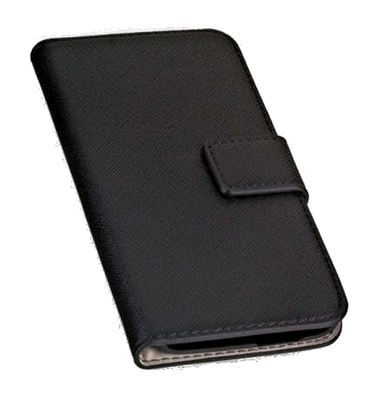 Handy Tasche Book Style NAS Schwarz Case Schutz Hülle Schutzhülle Etui Cover - 2