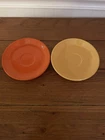 Homer Laughlin 2 Fiestaware Saucers Vintage Replacement Collectibles